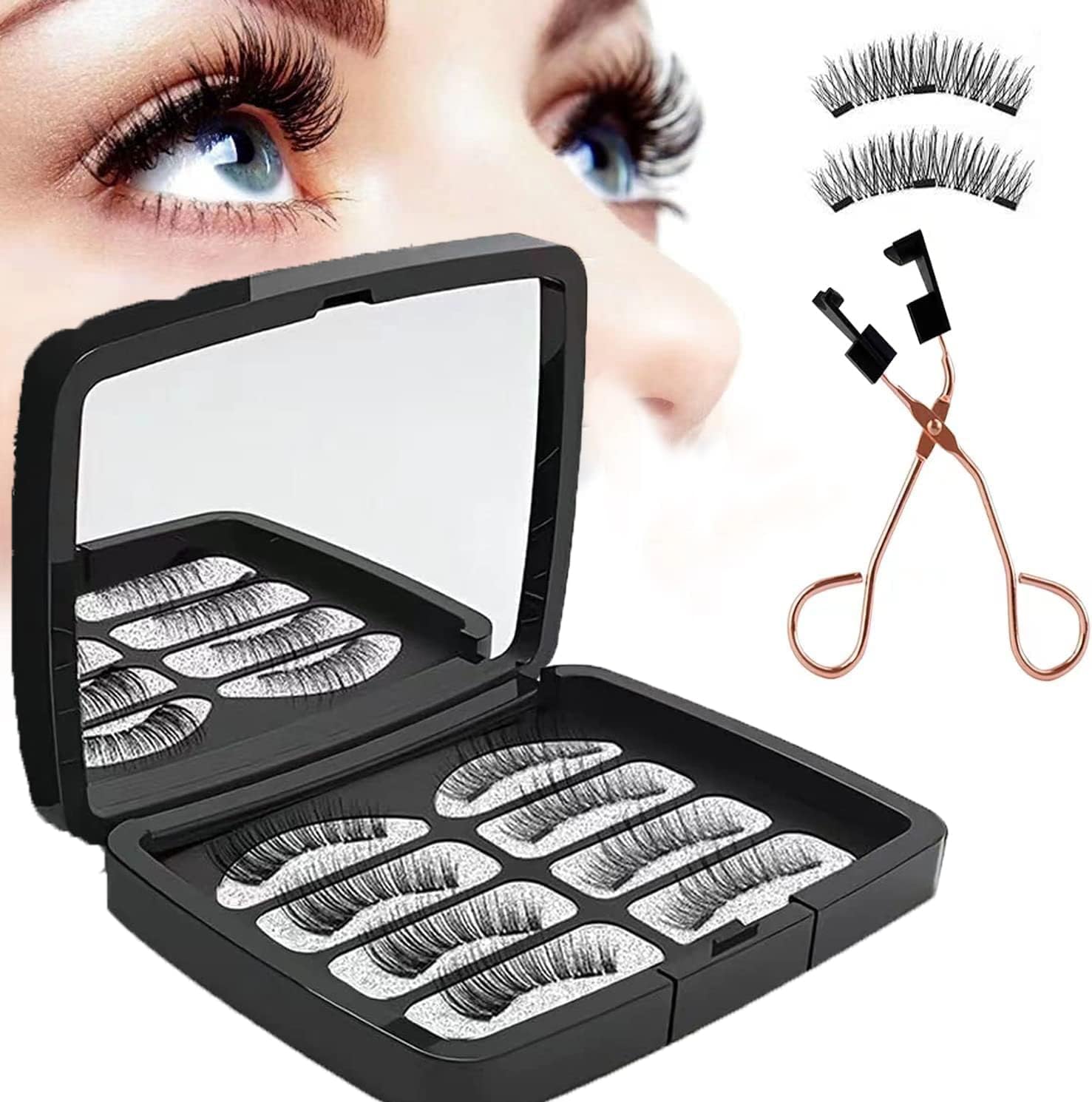 Magnetic Dual False Eyelashes 2 Pairs