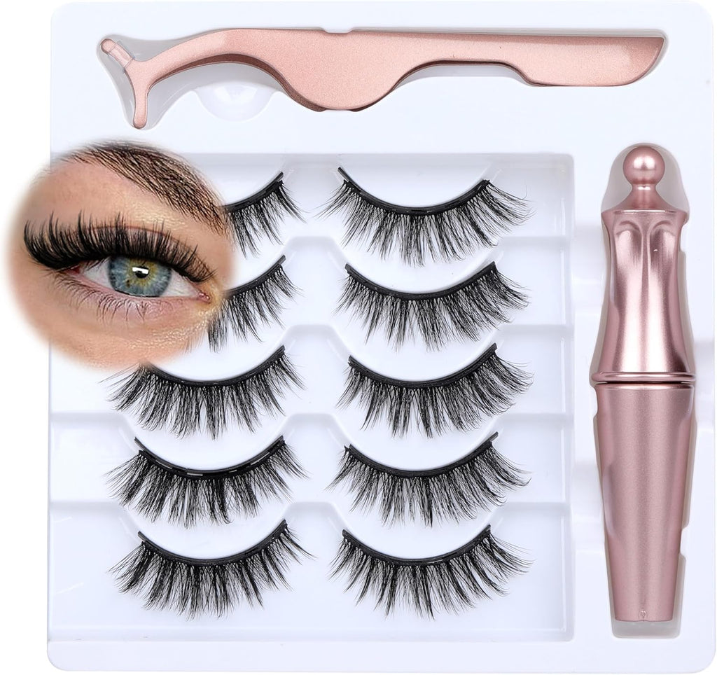 Magnetic Eyelashes with Eyeliner Kit