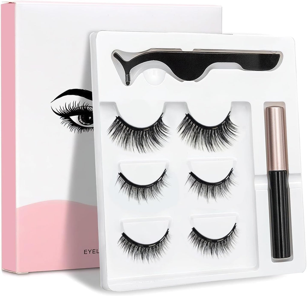 Magnetic False Eyelashes 3 Pairs