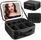 Makeup Bag with LED Mirror 