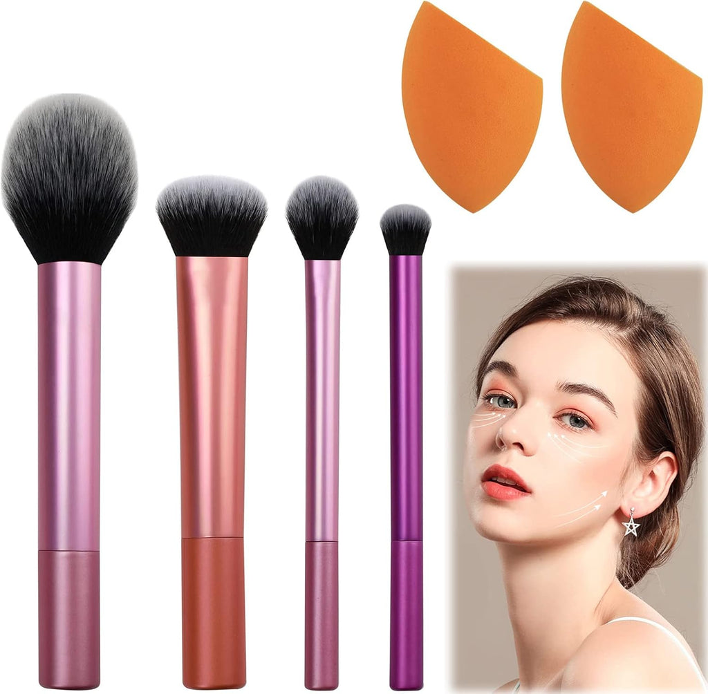 Makeup Brush Set, 4 Piece