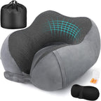 Memory Foam Travel Neck Pillow for Airplanes 