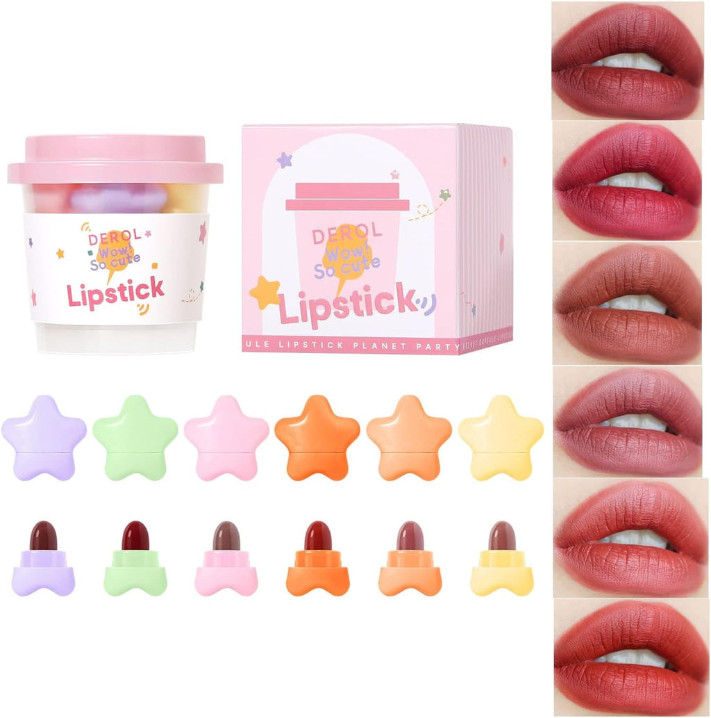 Mini Matte Lipstick Set 6 Pcs