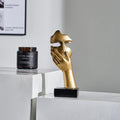 Modern Abstract Woman Face Sculpture