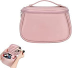 PU Makeup Organizer Bag with Handle Toiletry 