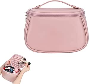 PU Makeup Organizer Bag with Handle Toiletry 