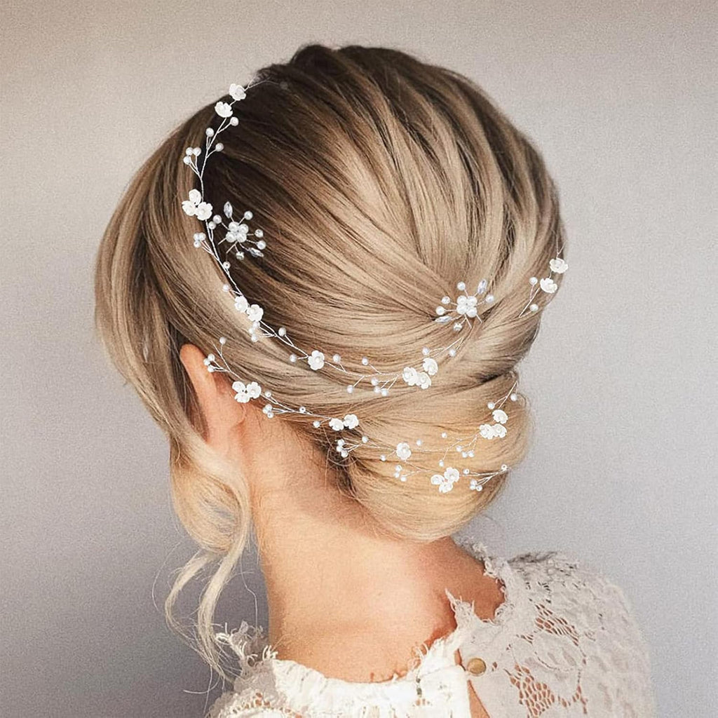 Pearl & Crystal Beads Headpiece for Wedding