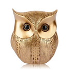 Retro Gold Owl Statue Home Decor