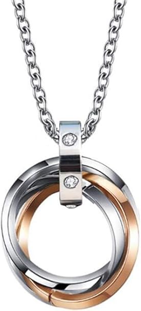 Ring Pendant Necklace for Men and Women