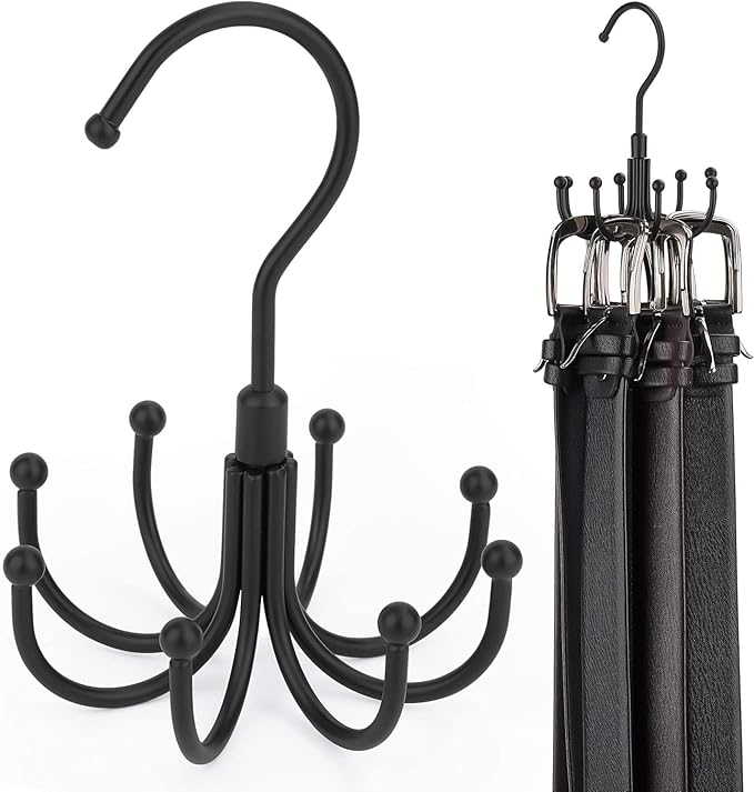 Rotatable Belt Hanger Closet Organizer 