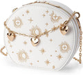 Round Crossbody Bag for Women 