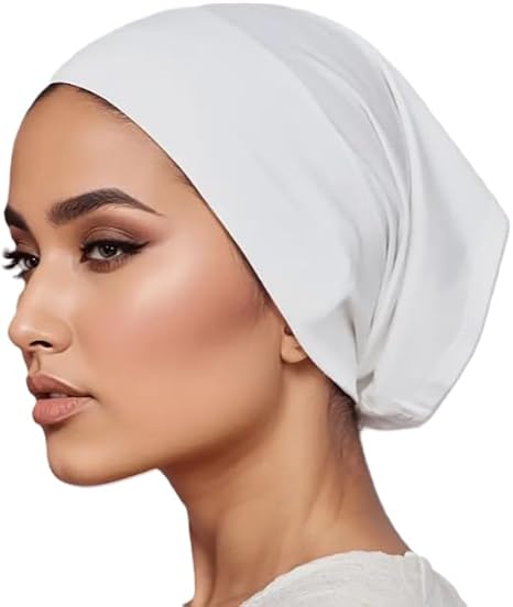 Stretchable Tube Bonnet with Wide Brim Headband 