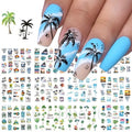 Summer Nail Art Stickers 12 Sheets 
