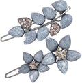 Vintage Rhinestone Hair Clips for Women 2 Pcs 