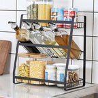 3-Layer Detachable Spice Rack – Stepped Kitchen Countertop Organizer