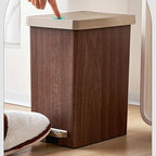 Wood Grain Garbage Bin – Multifunctional Trash bin for Home & Office