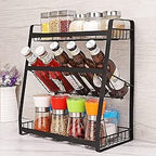 3-Layer Detachable Spice Rack – Stepped Kitchen Countertop Organizer