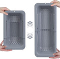 Expandable Over-the-Sink Colander Strainer Basket – Multi-Purpose Kitchen Drainer