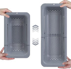 Expandable Over-the-Sink Colander Strainer Basket – Multi-Purpose Kitchen Drainer