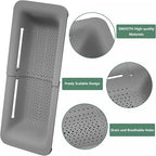 Expandable Over-the-Sink Colander Strainer Basket – Multi-Purpose Kitchen Drainer